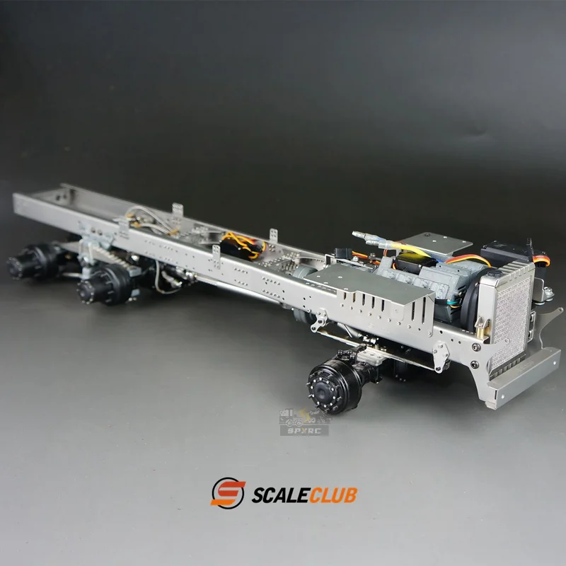 Scaleclub Model  1/14 For Mercedes-Benz 3363 3348 6X6 Dump Mud Head Three-way  For Tamiya RC Trailer Tipper Car Diy Parts