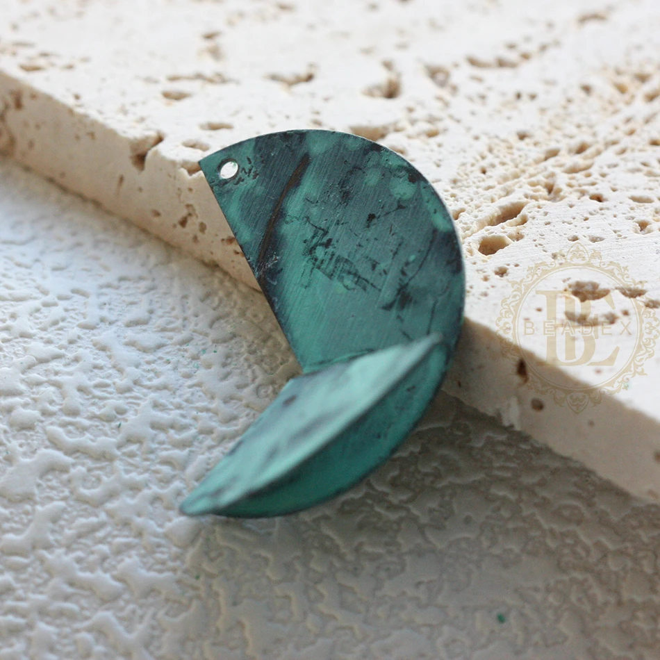 One Piece Hand Made Green Patina Charm - Varies Shapes and Size (PTA-c)