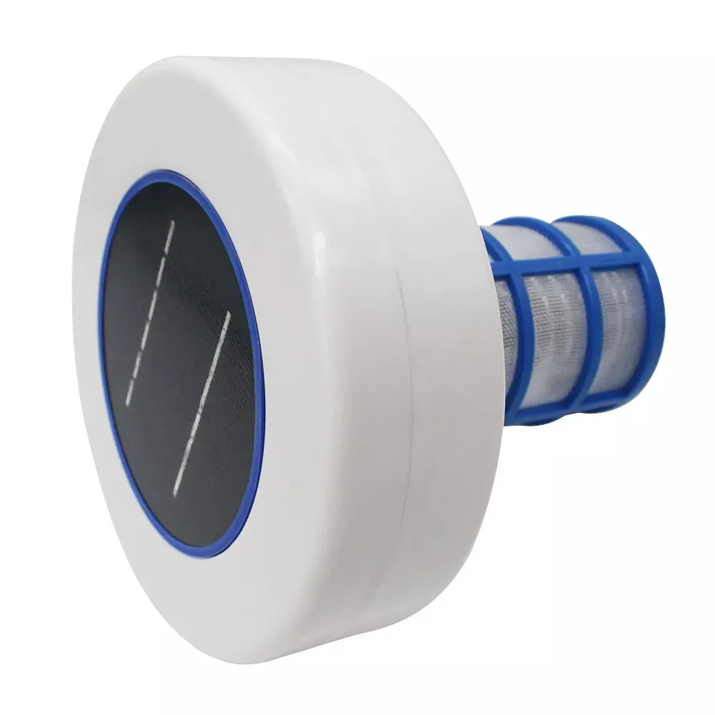 Outdoor Solar Ionizer for Pool and Spa Water Treatment Compatible with Concrete for pebble Quartz and for tile Surfaces