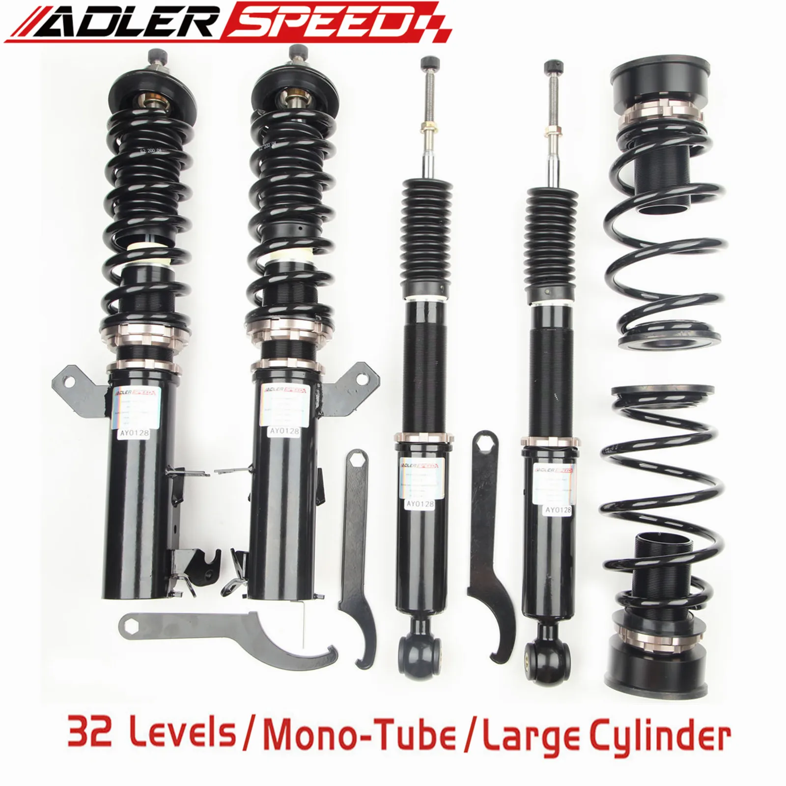 ADLERSPEED 32 Level Adjust Coilovers Lowering Shocks Kit for Honda Fit GK GK3 GK5 2015-2020