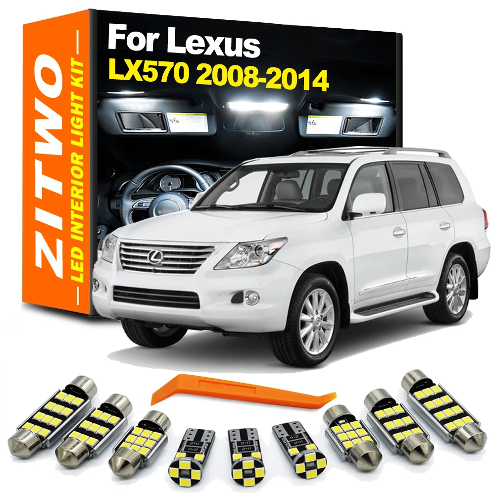 ZITWO 17Pcs Car Bulb Accessories LED Interior Reading Trunk Door Light Kit For Lexus LX570 2008 2009 2010 2011 2012 2013 2014