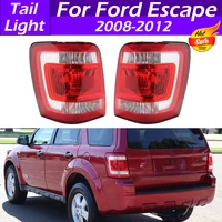 Para Ford Escape 2008 2009 2010 2011 2012 lámpara trasera de coche luz trasera luz de freno de marcha atrás luz antiniebla cubierta de luces traseras sin bombilla