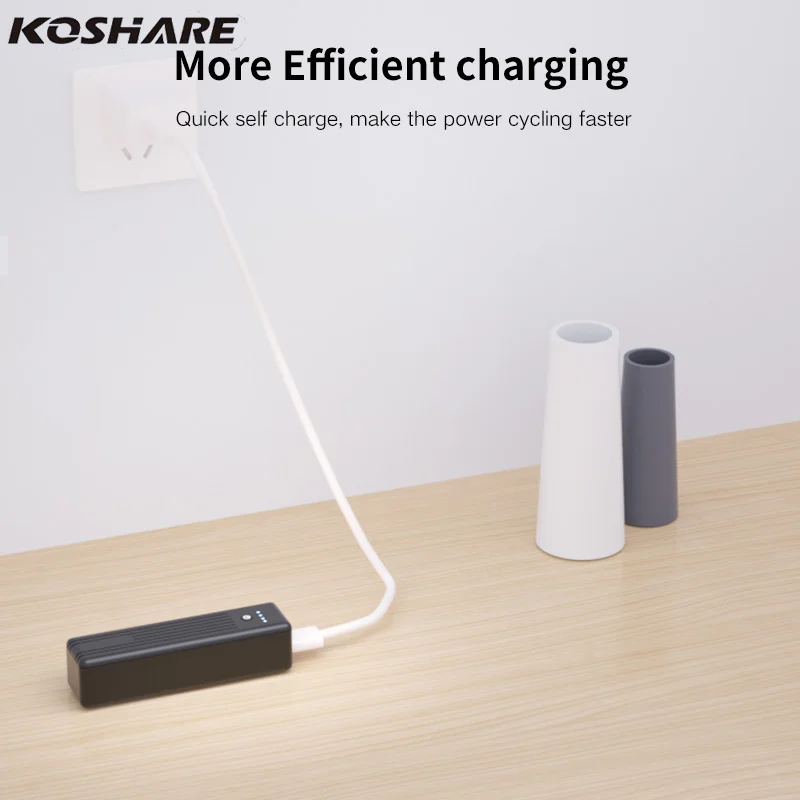 بنك طاقة متنقل صغير من KOSHARE، بنك طاقة متنقل بشاشة رقمية LED، مناسب لهاتف Iphone وHuawei وXiaomi، مع TYPE-C #4