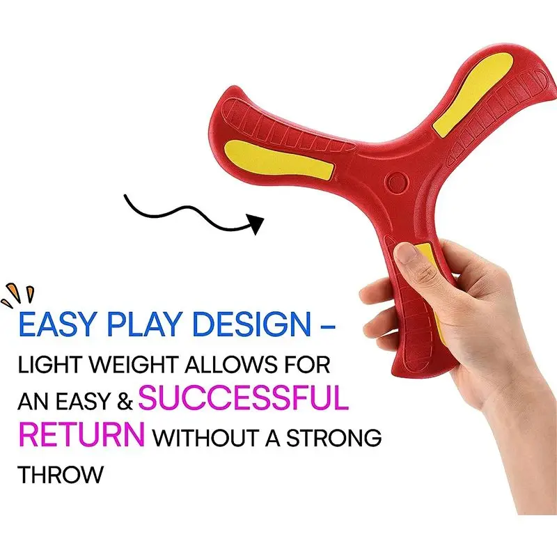 Fidget Soft EVA Three Bladed Boomerang Hand Throw Spinner Outdoor Interactive Flying Disc Sports Decompression Party Reward Gift
