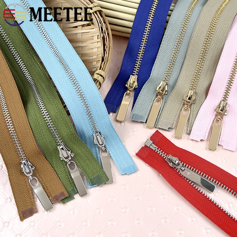 

5/10Pcs 3# Metal Zippers 15-30cm Close-End Zipper Pants Jeans Replace Closure Zips Pocket Wallet Repair Kits Sewing Accessories