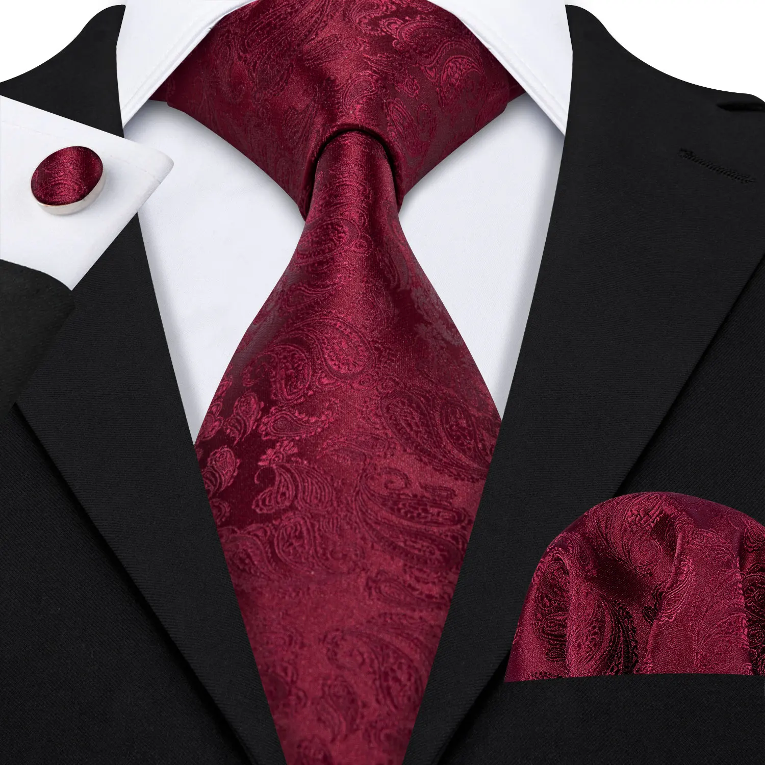 New Fashion Men Scarf Tie Set Blue Gold Jacquard Paisley Autumn Winter Hanky Cufflink Casual Business Shawl Gift Barry.Wang