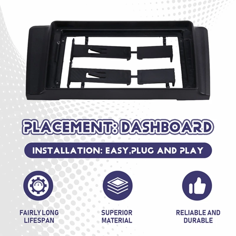 Super Sale 9 Inch Car Frame Fascia Adapter Android Radio Dash Fitting Panel Kit for Volvo XC70 V70 S60 2000-2004