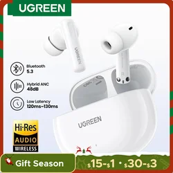 UGREEN-Écouteurs sans fil HiTune T6 ANC TWS, suppression active du bruit, Bluetooth 5.3, écouteurs pour iPhone 15 Pro Max, Samsung Galaxy