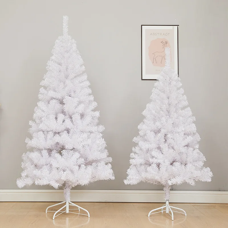 

Large Christmas Tree 1.2m-2.1m White PVC Encrypted Christmas Tree Indoor and Outdoor Family Christmas Atmosphere Decoration