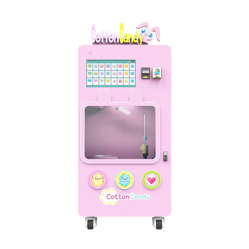 Popular Intelligent Business Vending Machine Automatic Cotton And Candy Machine Making Robot Vending Machine For Shopping Mall