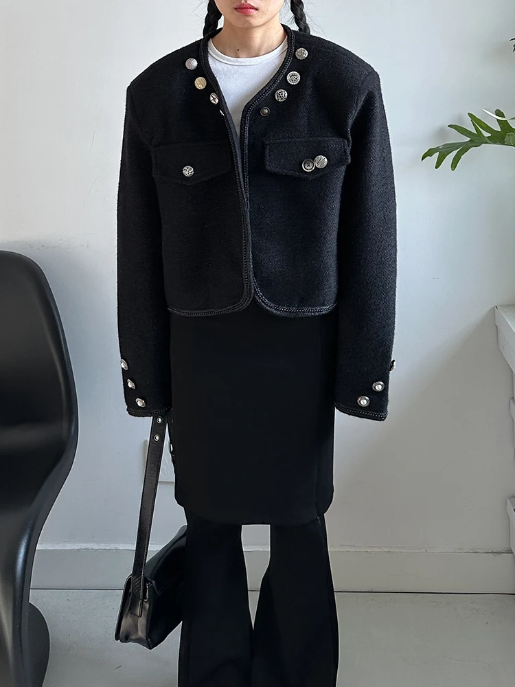 جاكيت قصير فضفاض عالي الجودة بتصميم وسادات الكتف للجنسين، نمط جديد للربيع، معطف عصري غير رسمي للرجال والنساء