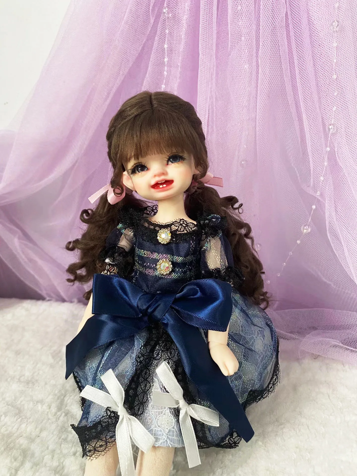 

Прекрасный парик 1/8 1/6 1/4 BJD для кукол