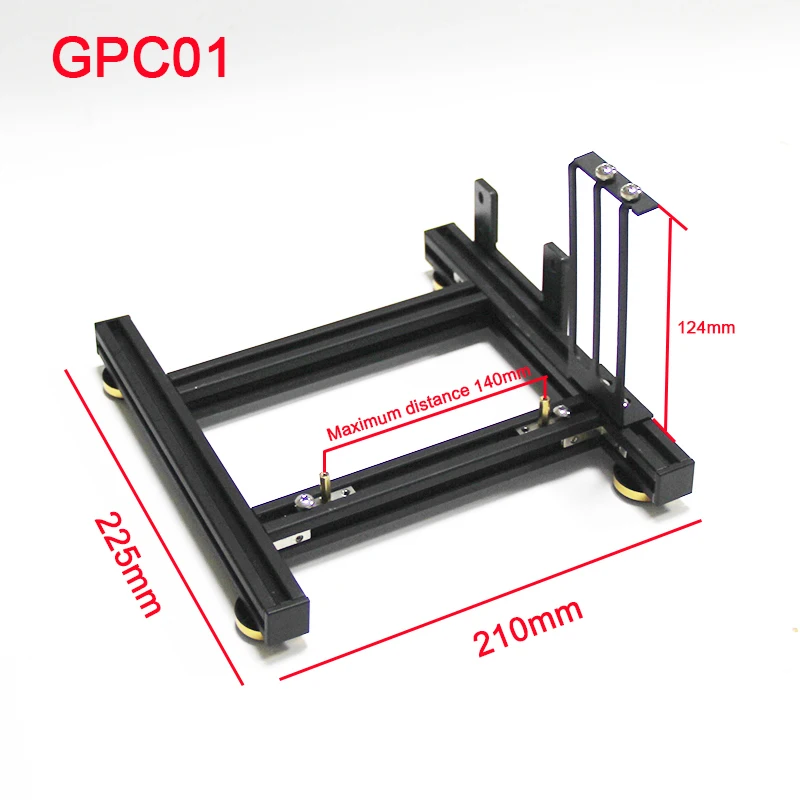 Rack de placa gráfica externa com base de alimentação, GPU + PSU titular, DIY, suporte de alumínio, ATX, 4080, 4090