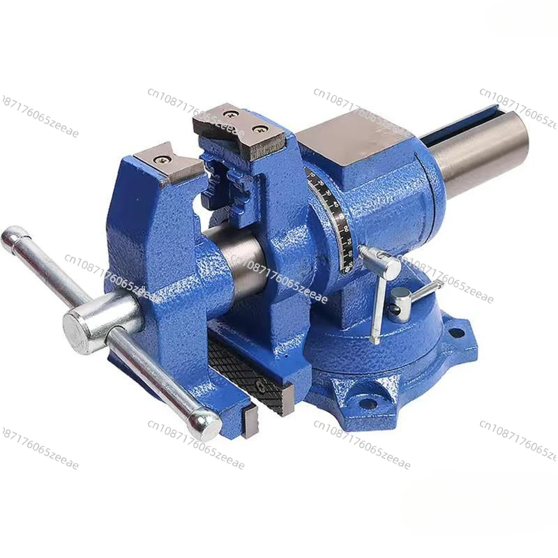 5 Inch Bench Vise Inches Heavy Duty Cast Iron with 360 Swivel Base and Head for Clamping Stationary Grinding