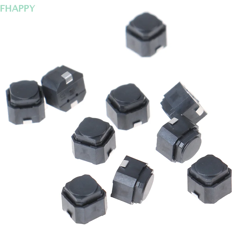 10Pcs Silent Tact Switch Silicone Button Switch Touch Switch 6*6*5mm