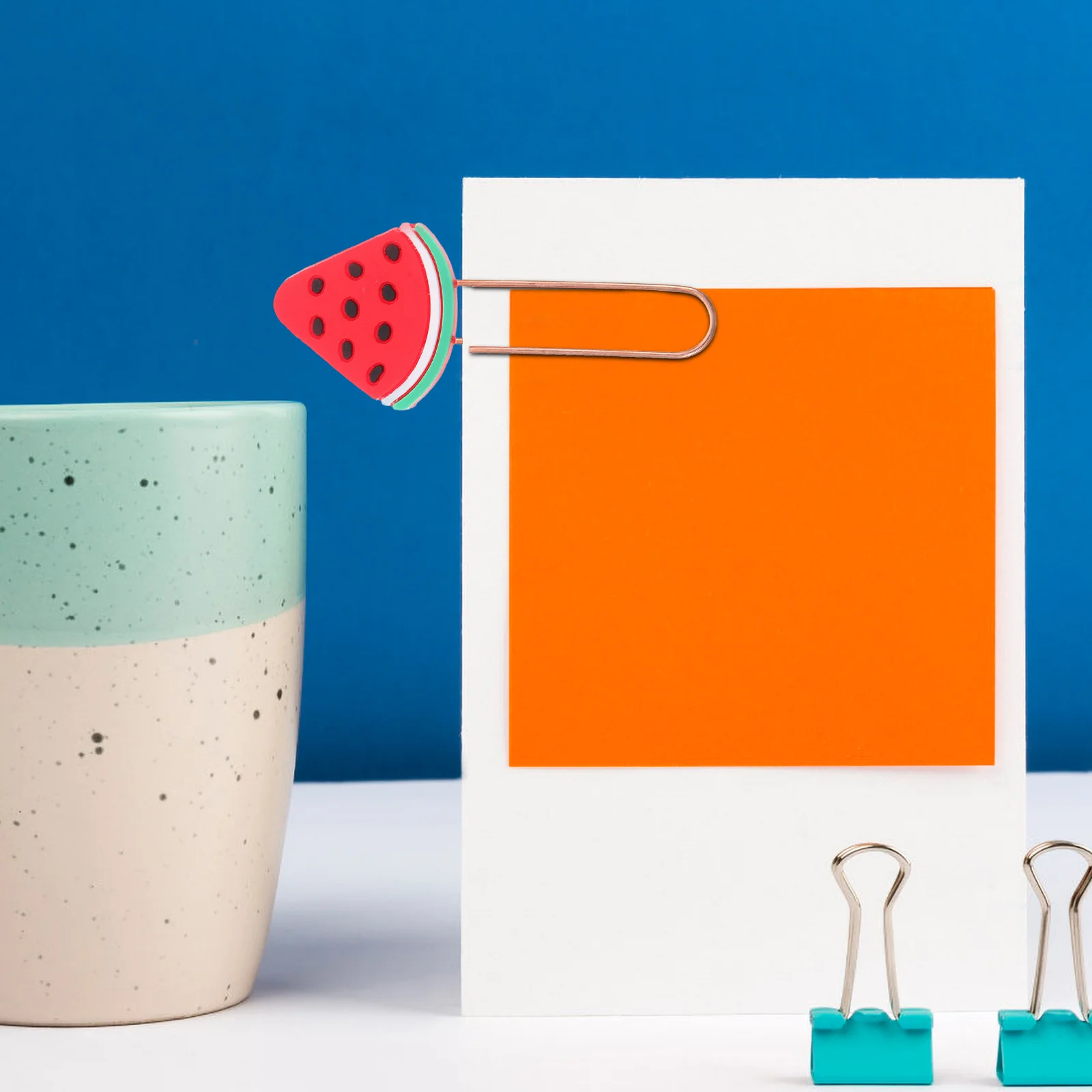 

20Pcs Fruit Bookmarks Lovely Shaped Paper Clips for Office School DIY Decorative Multi-Function File Document