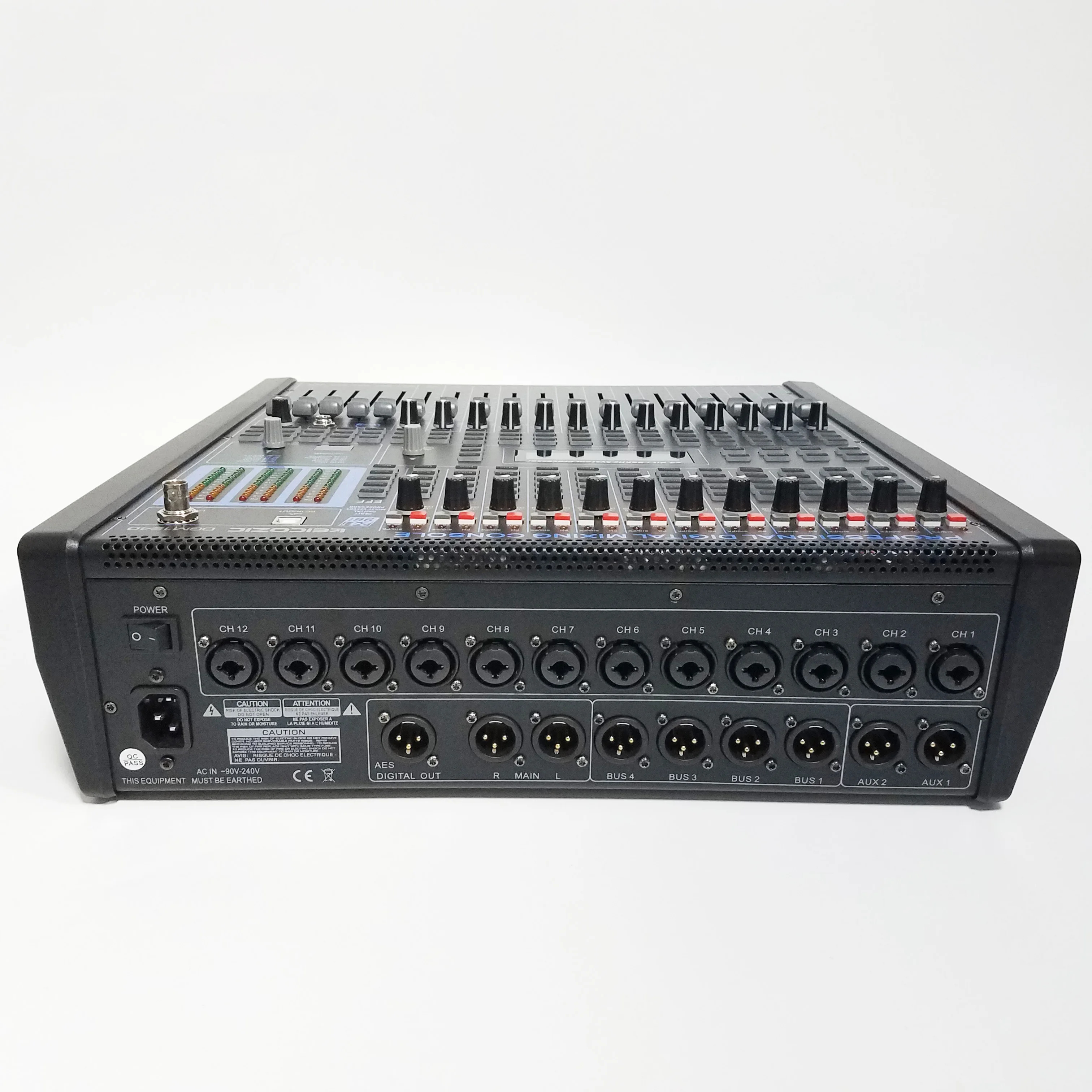Leicozic-mezclador Digital profesional de 12 canales, Consola de escritorio de mezcla de Audio, Consola de estudio Mikser, DJ para escenario, iglesia, barra de sonido