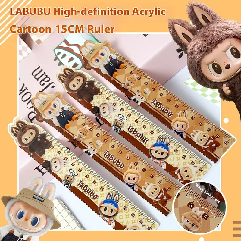 

Rubble Ruler For Elementary School Students, Cute Cartoon Acrylic Ruler With High Aesthetic Value, Creative Stationery For Child