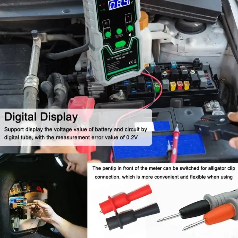 Trovatore interruzioni interruttore U13C Rilevatore circuiti automatici 0-100V Buzzer Multifunzionale Auto Diagnostico