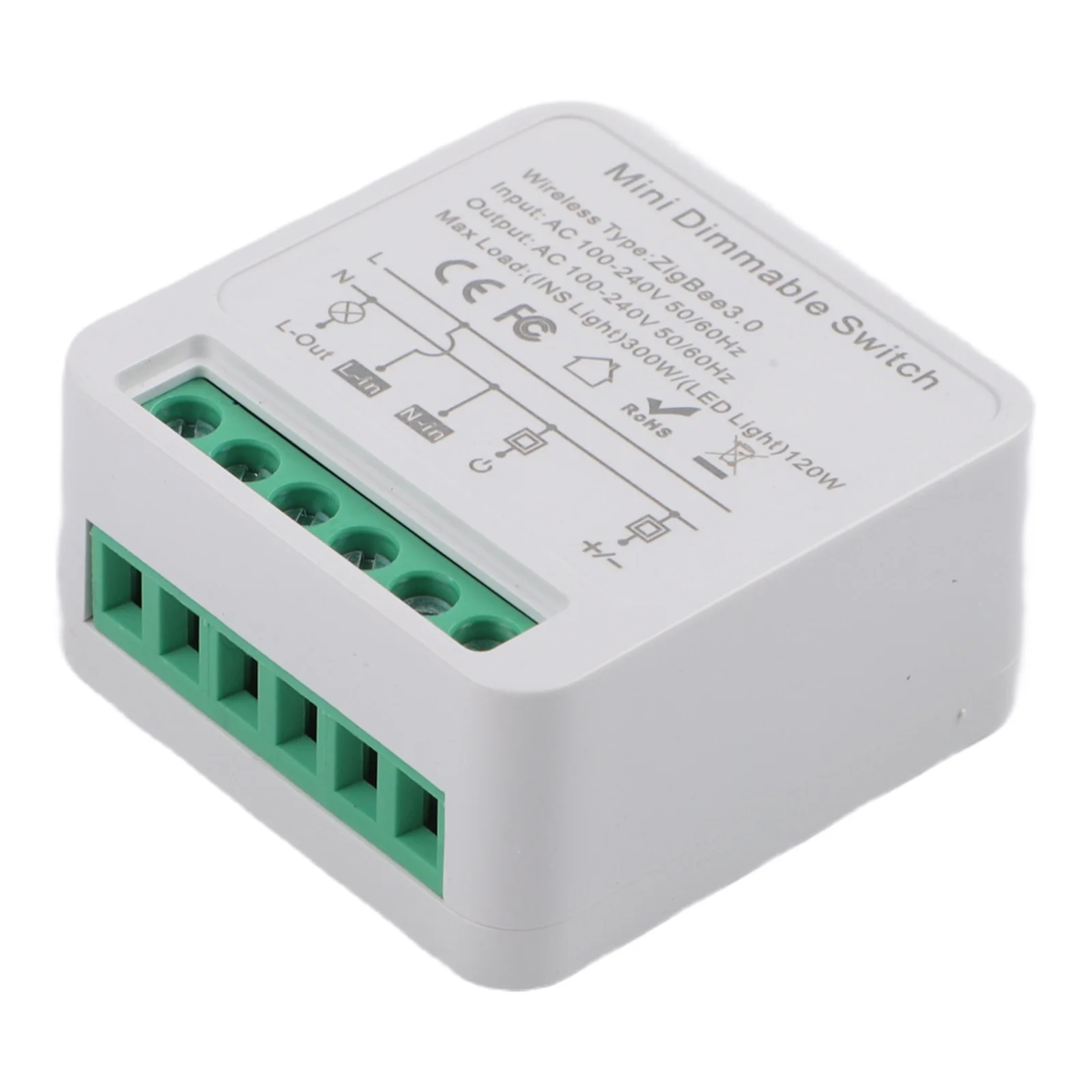 100-240V For Zigbee For Tuya LED Dimmer Switch Dimmable LED Dimmer Switch Compatible With Alexa=,Taya,Smart=Life Built-in Switch