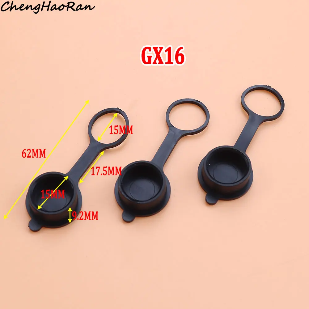1/3/5 Pcs GX12 GX16 GX20 Aviation Circular Plug Socket Waterproof Dust Cap Welding Cable Connectors Rubber Protective Cover