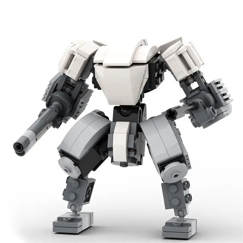 Blocs de construction MOC Mecha articulés, robot de combat avec articulations mobiles, figurine d'action militaire à monter soi-même pour les collectionneurs adultes