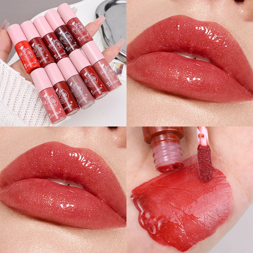 Rouge à lèvres liquide brillant imperméable, maquillage des lèvres, MSI douce, brillant, miroir, eau nacrée, rouge rose, paillettes durables, Jules Glaze