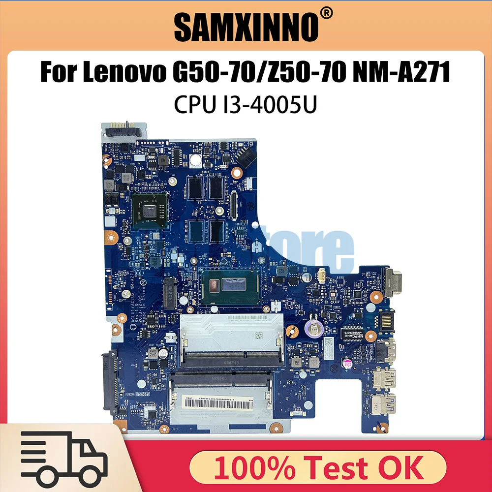 

NM-A271 Mainboard For Lenovo Ideapad G50-70 Z50-70 Laptop Motherboard With I3 I5 4th Gen CPU V2G GPU