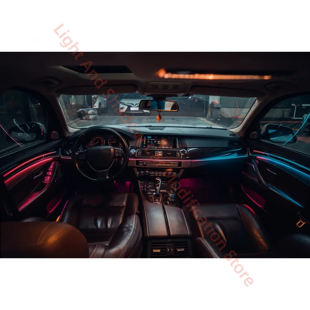For BMW F10 Dynamic Atmosphere Light Illumination Cover Car Interior Lighting Environmental Light Screen Control Car Accessories