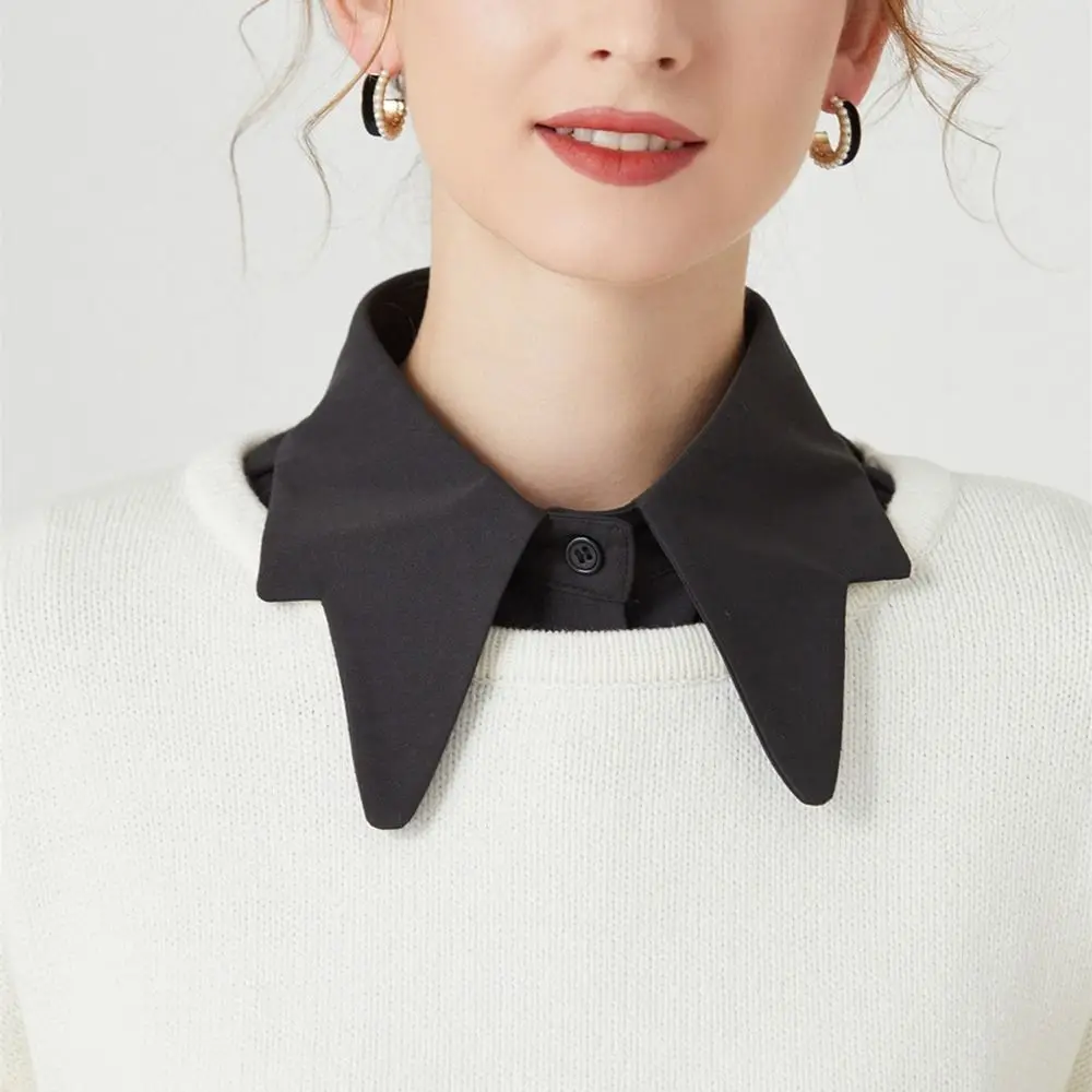 ผู้หญิงที่ถอดออกได้คลาสสิกเสื้อผ้าอุปกรณ์เสริมเสื้อปลอมเสื้อคอปกปลอม