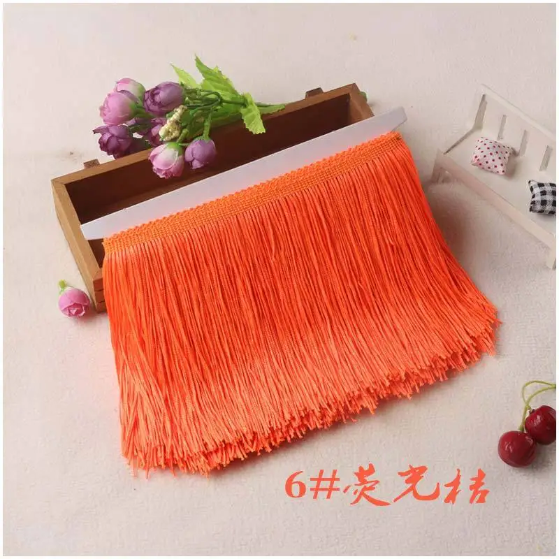 10Yards Silk Fringe Trim 15cm Tassel Lace for Latin Dance Dress Sewing Curtain