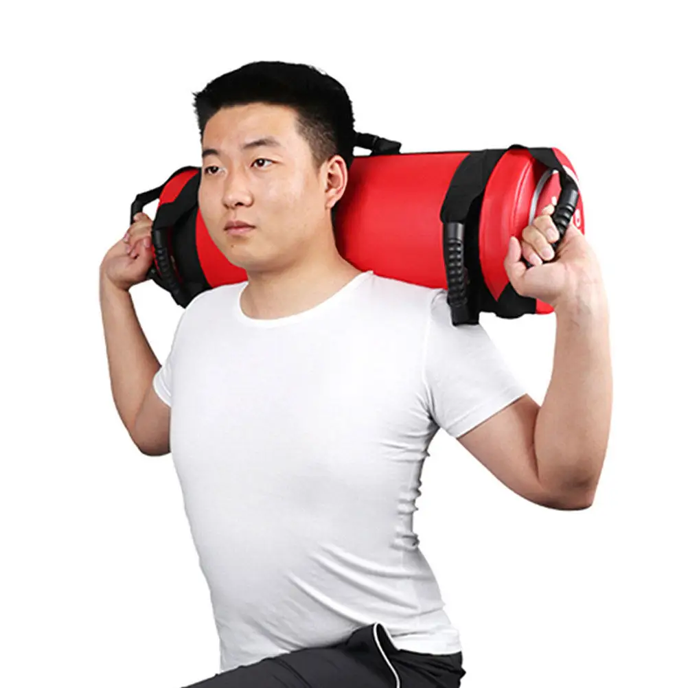 1Pcs Heavy Duty Workout Sandbag 48x18cm Empty Exercise Weighted Bag Multi-Handle Fitness Sandbags for Home Gym Training