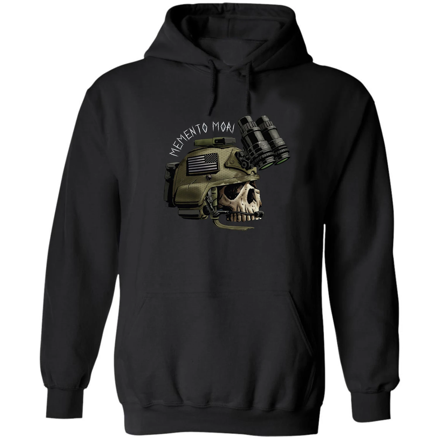 

US Army Ranger Battalion Mori Skull Mich Memento Pullover Hoodie New 100% Cotton Comfortable Casual Mens Sweatshirt Streetwear