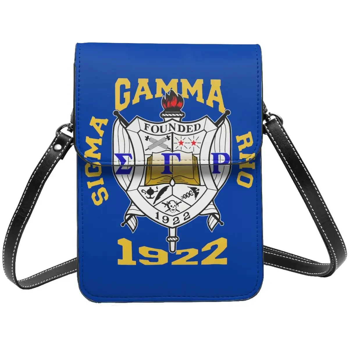 

Sigma SGR Gamma Rho Crossbody Wallet Cell Phone Bag Shoulder Bag Cell Phone Purse Adjustable Strap