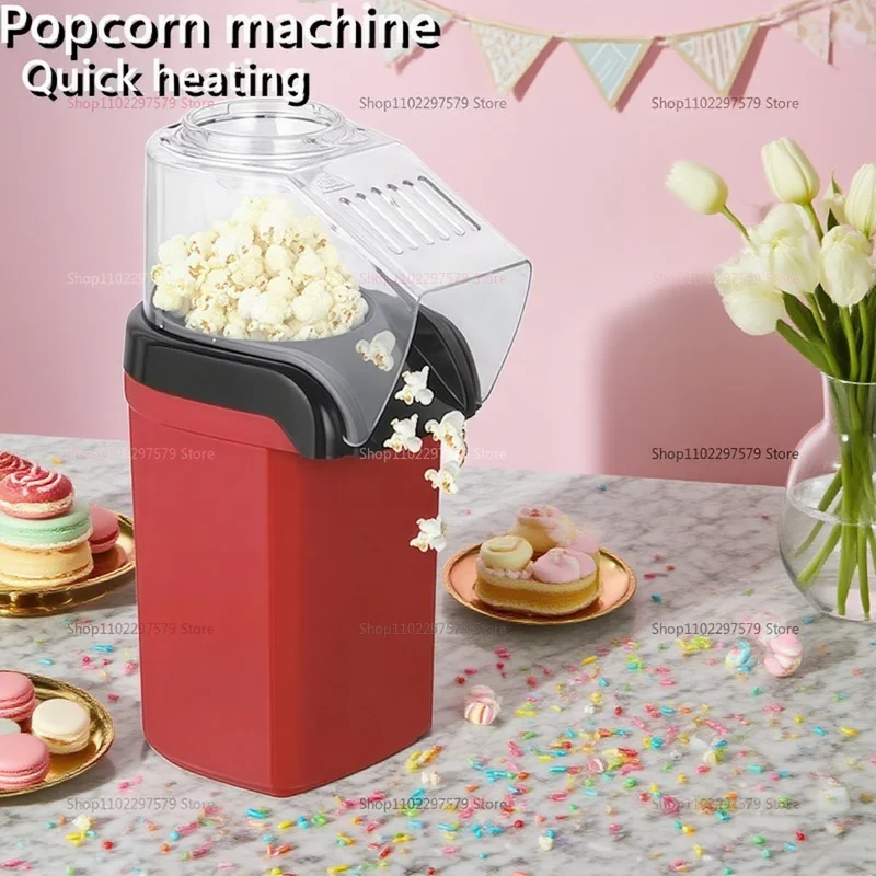 2025 NUEVO fabricante eléctrico de palomitas de maíz para el hogar, mini máquina de maíz tipo soplador para regalos de aperitivos, adecuada para fiestas y noches de películas
