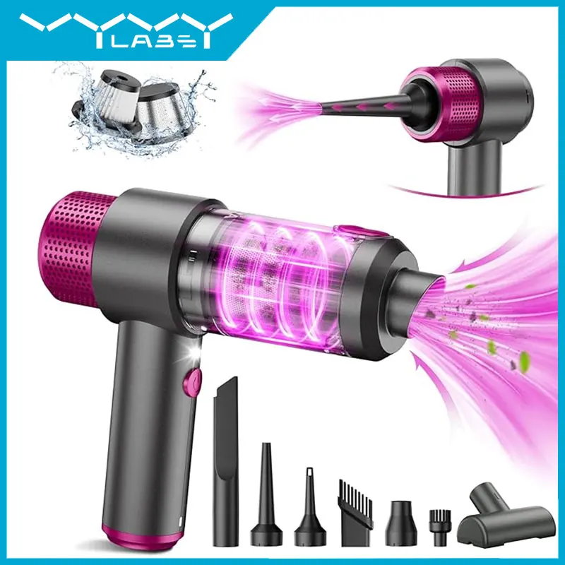 

VYVYLABS 15000Pa Handheld Cordless Car Vacuum Cleaner 4-in-1 Portable Mini Car Vacuum Cleaner High Power For Home & Office Use