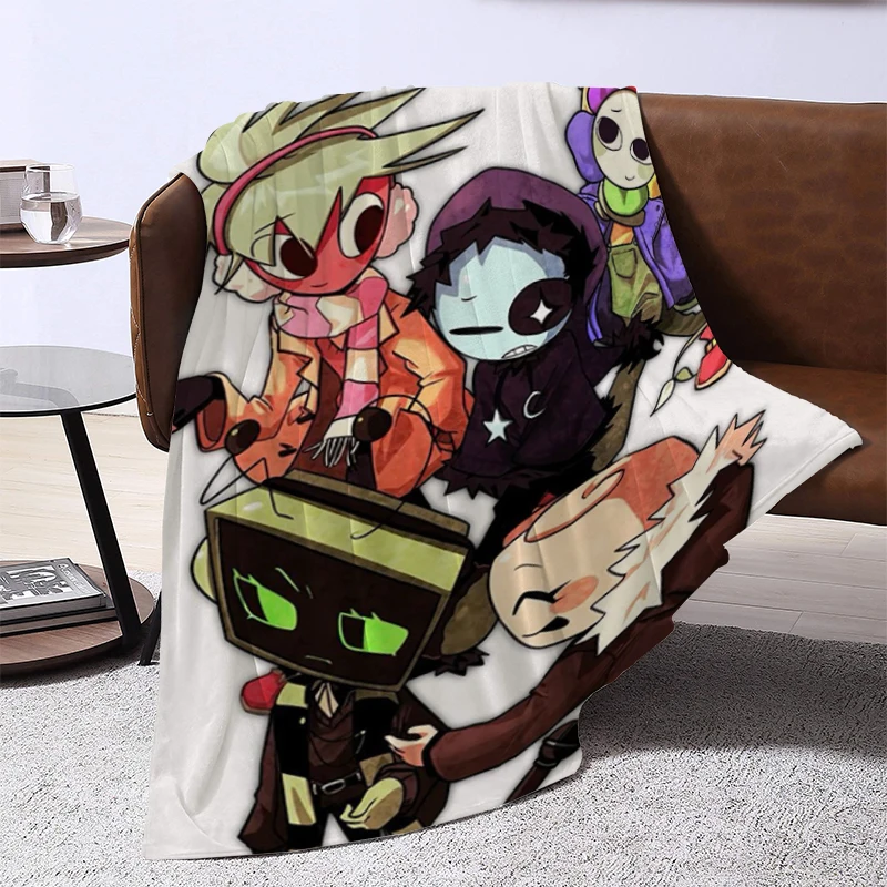 

Hot Game D-Dandys World Throw Blanket Portable Downy Fluffy Soft Blankets for Decorative Sofa Luxury Designer Bedding Office