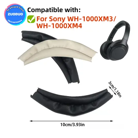 1 Pair Replacement Ear Pads For Sony WH-1000XM3/WH-1000XM4 Headphones Softer Protein Leather Earpads