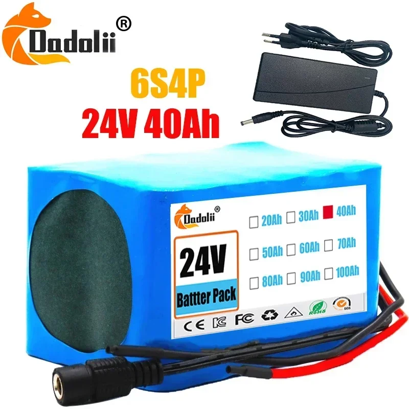 

24V 6s4p Battery Lithium Battery 25.2v battery pack 50000mah moped high power scooters ion battery 500w,BMS Li Ion Battery Pack