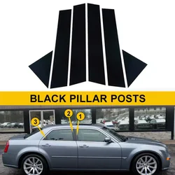 Glossy Black Window Trim Pillar Posts Cover Decal Sticker Car Accessories Fit For Dodge Magnum Chrysler 300/300C 2005-2010