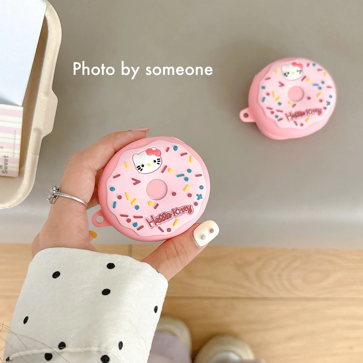 Do Samsung Galaxy Buds Live 2 Pro 2 FE Etui Donut Hello Kitty Silikonowe etui na słuchawki Akcesoria Pokrowiec