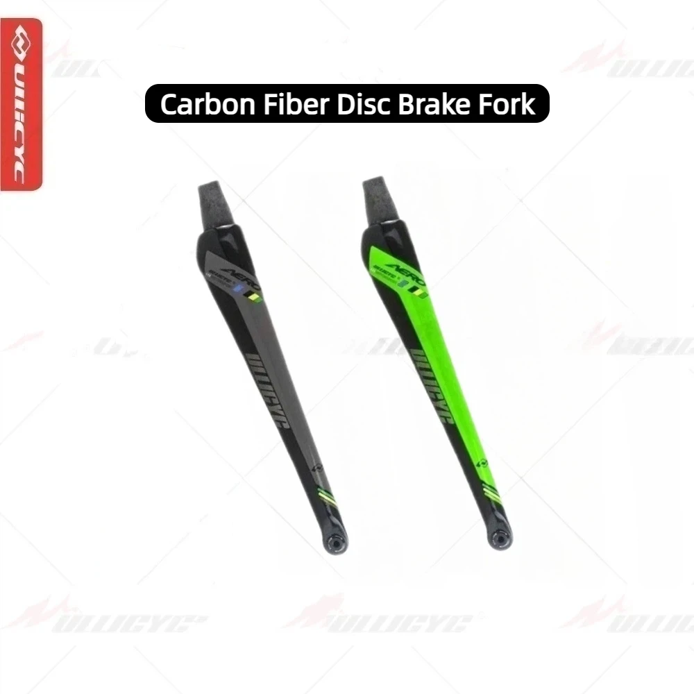 

Ullicyc Carbon Fiber Disc Brake for Road Bicycle, Round and Tapered Tube, Front Fork QC340, 12x100 Thru Axle, 700x25c