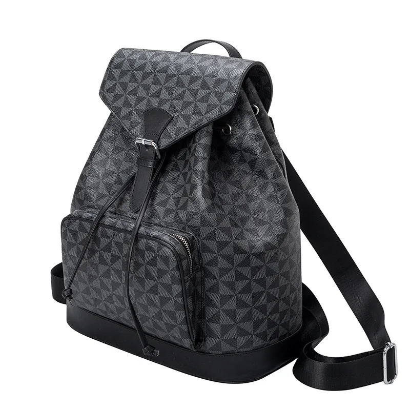 Bolsa de gran capacidad con estampado, mochila antirrobo de moda, bolsa de viaje con cordón, novedad de primavera