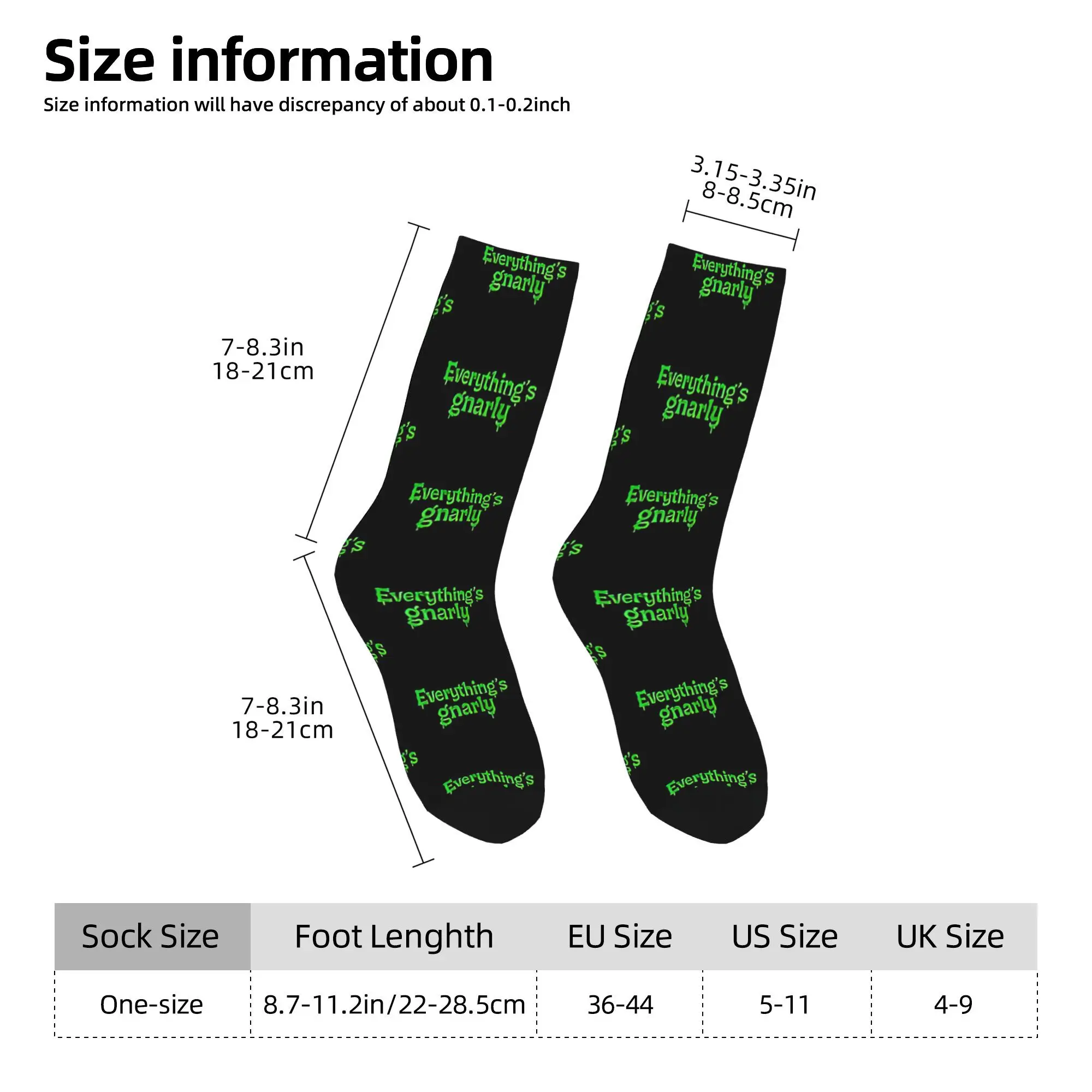 Couple Socks Everythings gnarly Katseye  Stockings Winter Gothic Breathable Socks Pattern Outdoor Non Slip Socks