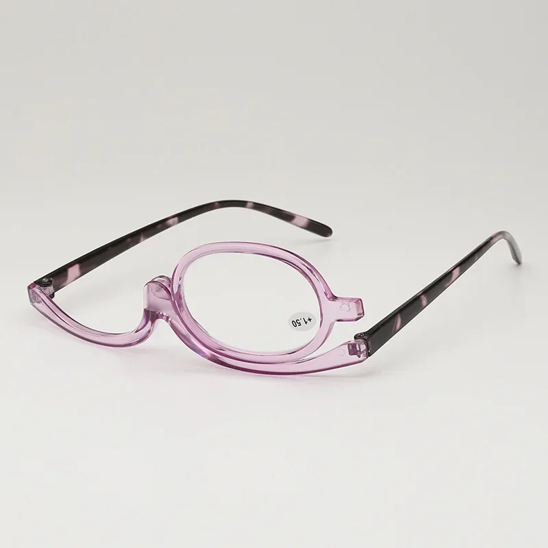 Rotating Makeup Reading Glasses Anti Blue Light Magnifying Glasses Make-Up Presbyopic Eyeglasses Diopter +1.0 +1.5 +2.0 To +4.0