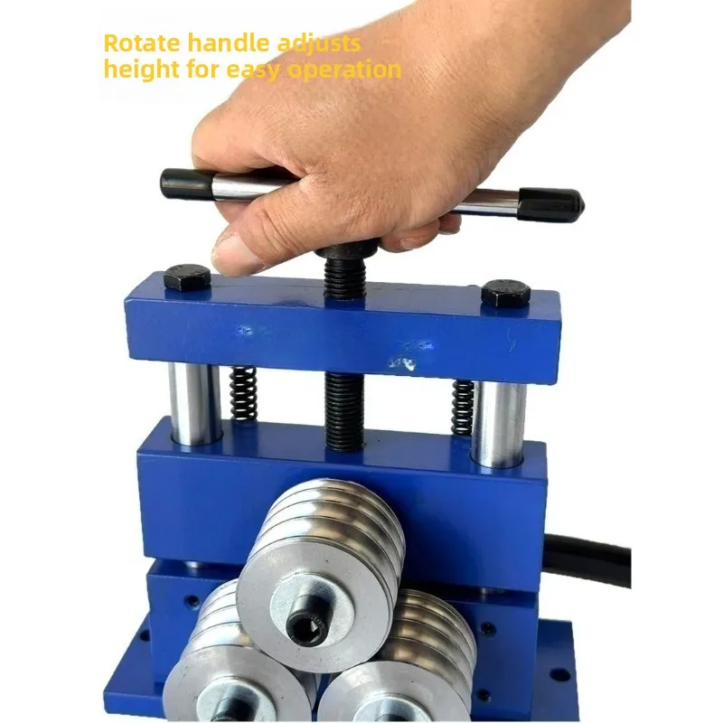 Bracelet shaping hollow rolling machine, gold and silver ring welding interface repair, small hand cranked round forming machine