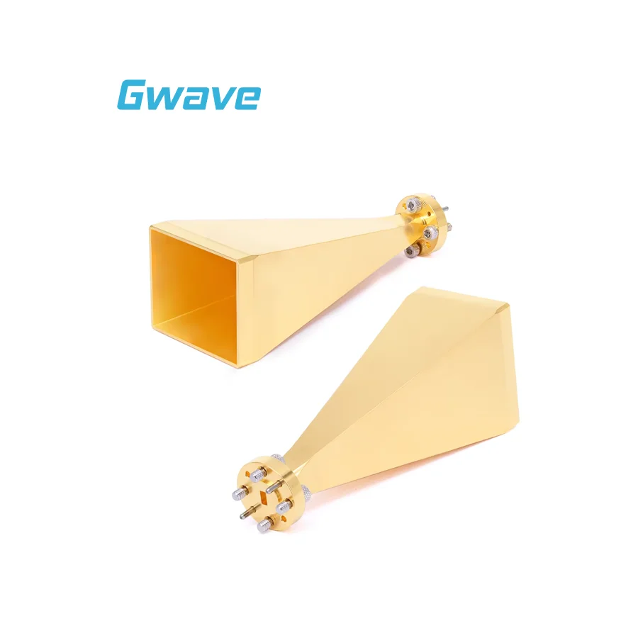 WR-15 Rectangular Standard Gain Horn Antenna 25dBi Typical Gain V Band 50 To 75GHz