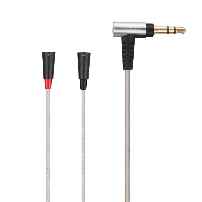 جديد!! كابل صوت مطلي بالفضة لسماعات Sennheiser IE80S IE 80 S داخل الأذن