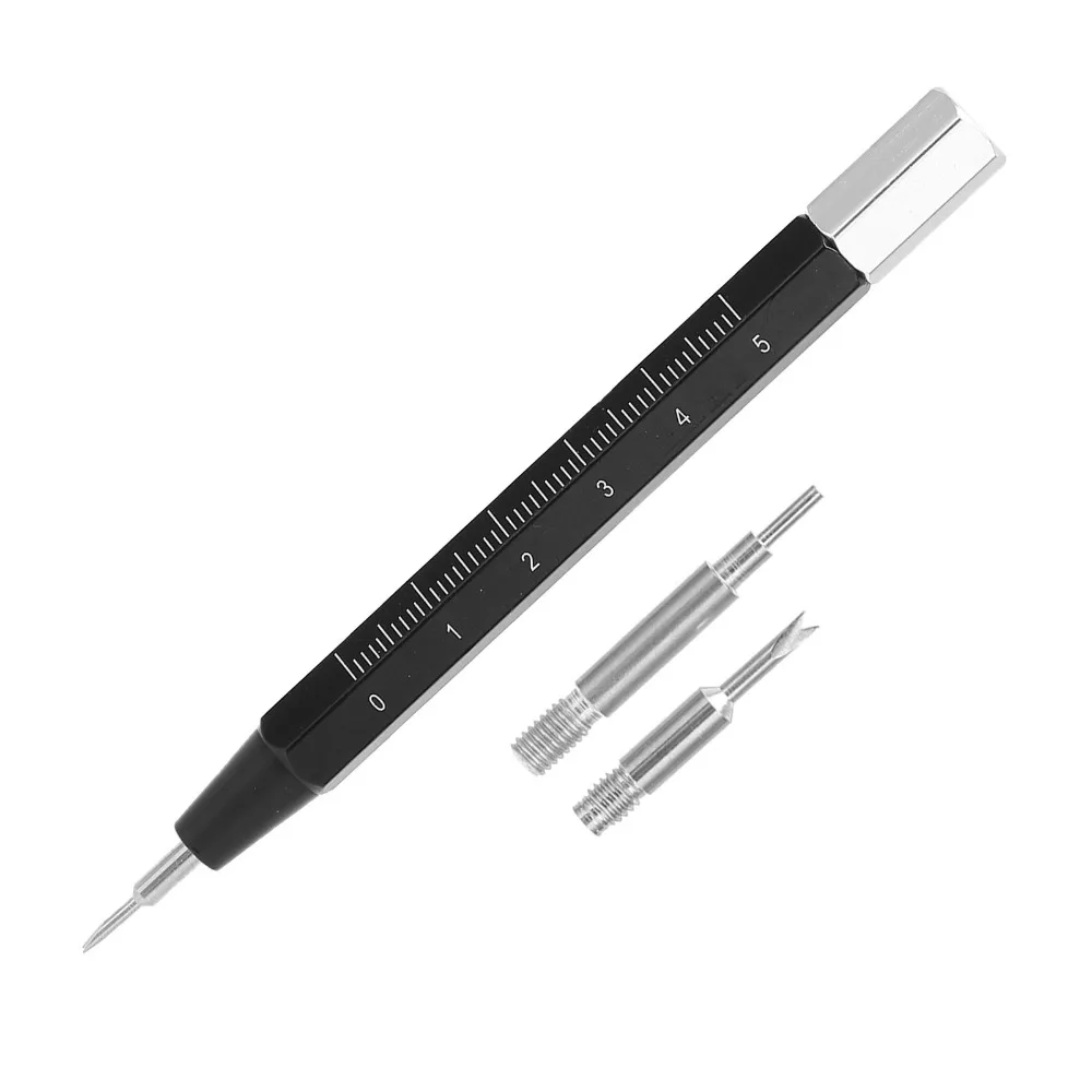 Aluminum Alloy Spring Bar Tool Multifunction Tool White Color Watch Strap Link Pin Remover With Ruler Black Color