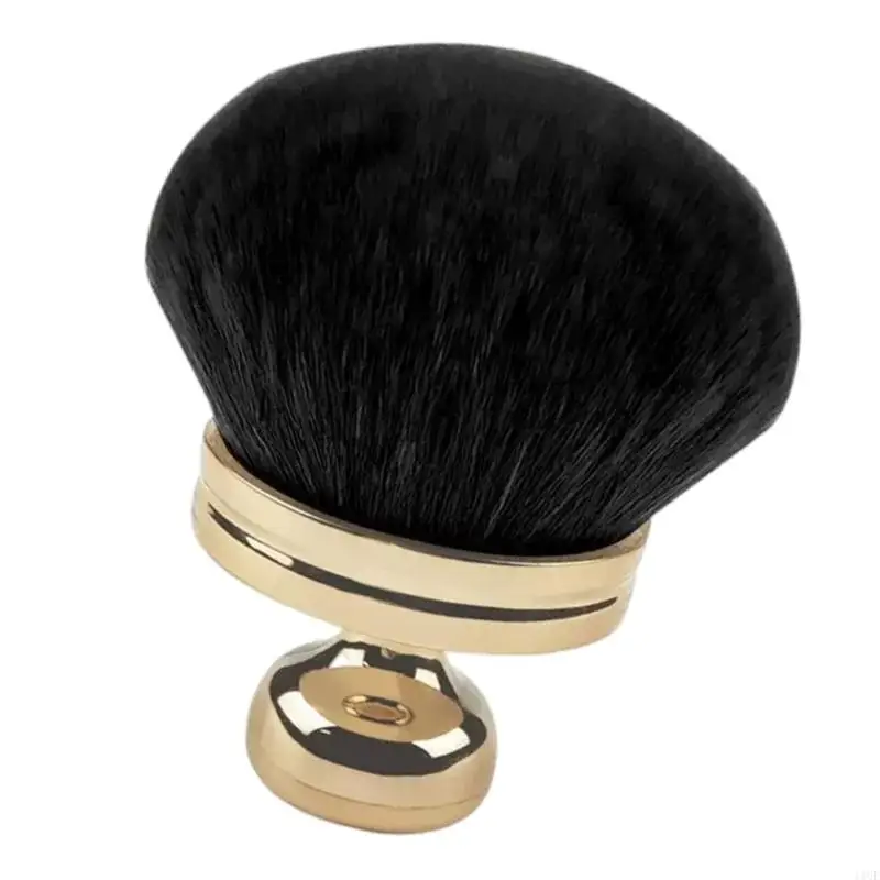 11UF 라운드 메이크업 브러쉬 액체, 크림, 가루 용 휴대용 컨실러 브러시, 느슨한 파우더 브러시 얼굴 메이크업 브러시